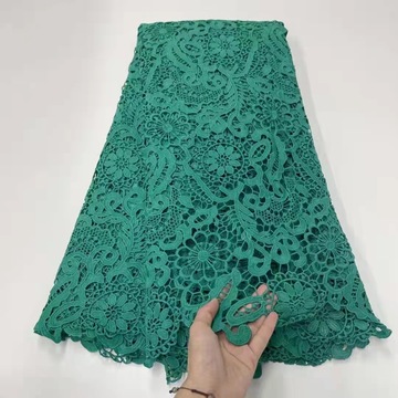 Wholesale Price 100% Cotton Colorful French Embroidery Lace Fabric for Women Dress