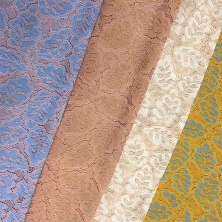 Nový design velkoobchodní barevná nylonová textilie pro dámské šaty