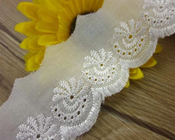 Fashion Cheap Polyester White Bridal Tc Lace Trim,colorful Trimmings TC Lace
